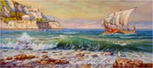Wave at the shore of Kerkyra